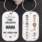 Fahr Vorsichtig Schlüsselanhänger mit Foto Geschenke für Familie