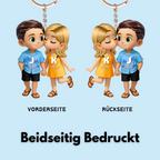 Sommer Paare-Personalisierter Acryl-Schlüsselanhänger Geschenke für Verliebte