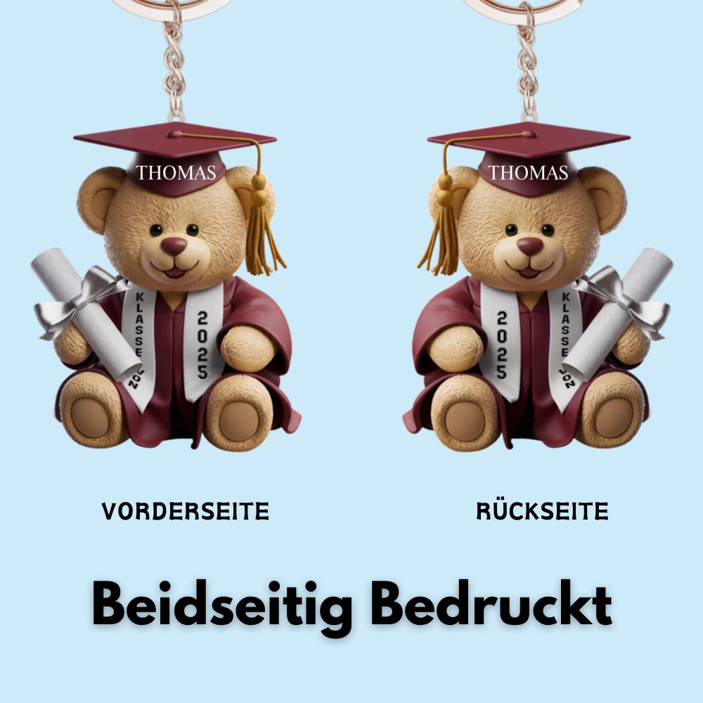 Bär-Personalisierter Schlüsselanhänger zur Abschlussfeier