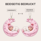 Personalisierter Acryl-Weihnachtsanhänger – Babys erstes Weihnachten mit Namen