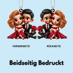 Autoanhänger aus Acryl Geschenk für Paar
