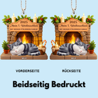 Mein Erstes Weihnachten-Personalisierter Acrylanhänger mit Katze Christbaumschmuck mit Katze