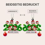 2025 Familie - Acrylornament mit Elten und Kinder Christbaumschmuck