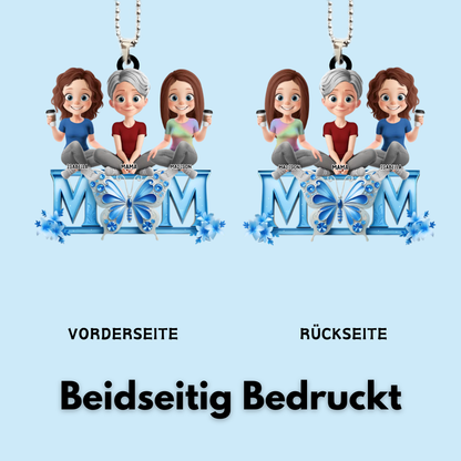 MOM-Acrylanhänger mit Mama und Töchter