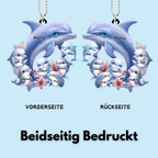 Personalisierter Anhänger mit Delfinen Geschenk für Mama und Oma