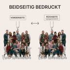 Personalisierter Acrylanhänger mit Foto und Text Christbaumschmuck für Familie