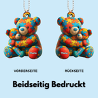 Mamabär und Bärchen - Personalisierter Acrylanhänger mit Namen