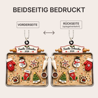 Personalisierter Acryl-Weihnachtsanhänger – Lebkuchen-Motiv