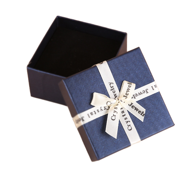 Geschenkbox mit Schleife – 9×9×4 cm