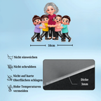 "Oma und Enkelkinder" Acryl-Kühlschrankmagnet mit Figuren und Namen