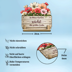 Omas Garten-Personalisierter Holzaufsteller mit Blumenmotiv Geschenk für Mama und Oma