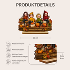 Personalisierter Holzaufsteller für die beste Freundin – Herbstmotiv