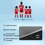 Fußballmama und Kinder Personalisierter Autoanhänger aus Acryl
