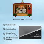 Acryl-Foto-Ornament Personalisierter Christbaumschmuck mit Fernseher
