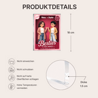 Personalisierter Acrylglas-Aufsteller – Besties für immer