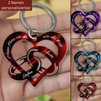 Schlüsselanhänger Unendliche Liebe mit 2 Namen
