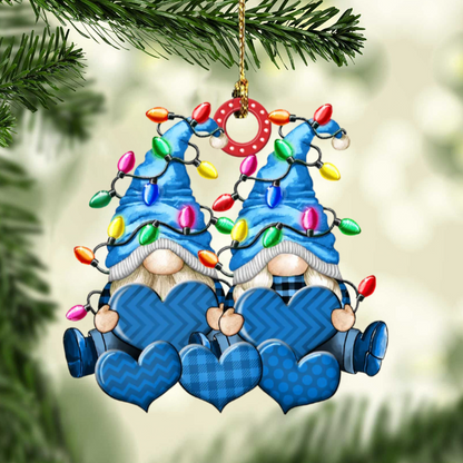 Christbaumschmuck Familie Zwerge Weihnachtslicht 3-8 Namen