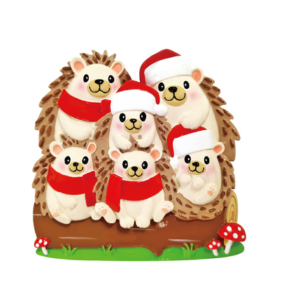 Igel Familie-Weihnachtsschmuck
